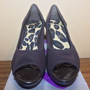 Cloudwalkers Brown 4" Open Toe High Heels Size 12M